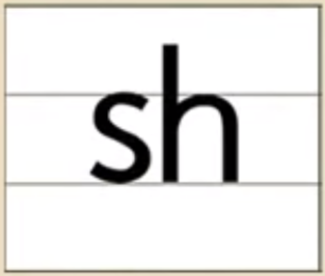 sh的发音、书写笔顺、组词、记一记、练一练