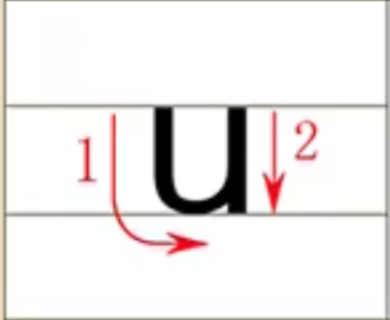 韵母u的发音书写方法