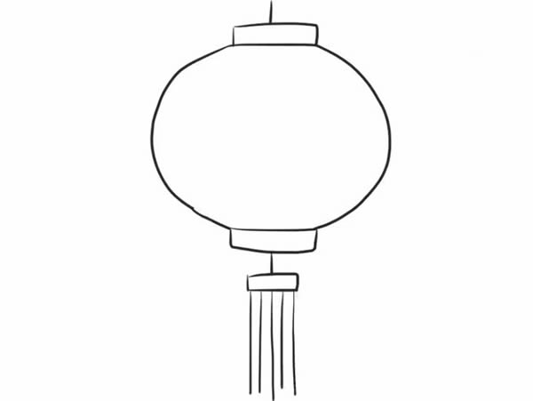 春节灯笼简笔画