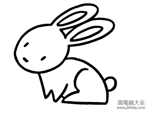儿童动物简笔画兔子的画法