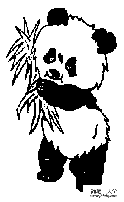 大熊猫简笔画图片6