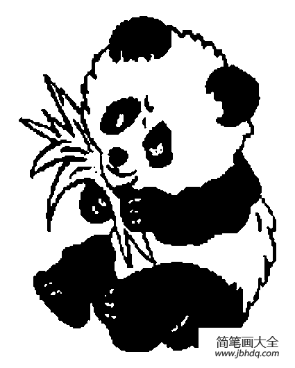 大熊猫简笔画图片5