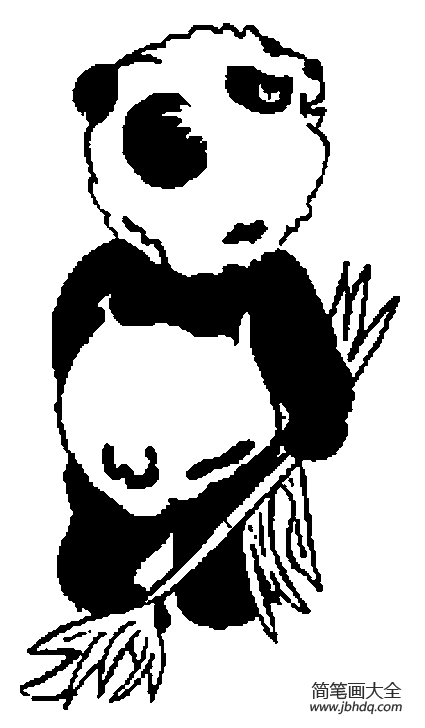 大熊猫简笔画图片4