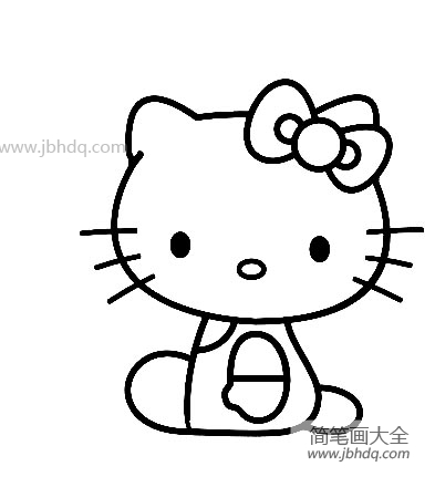 hello kitty简笔画图片