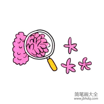 四步画出可爱简笔画 成串的风信子