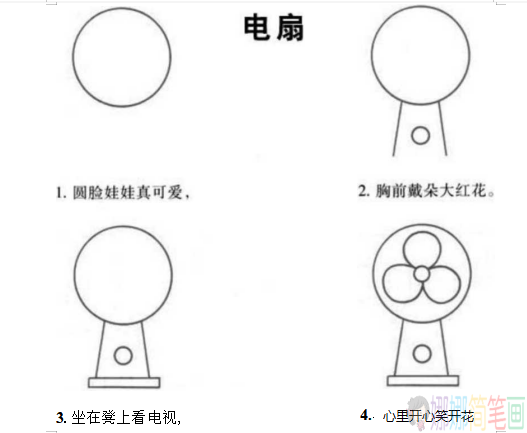 儿歌简笔画，边学儿歌边画画，简单易学