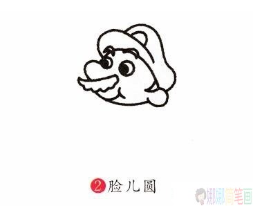 超级玛丽简笔画,超级玛丽简笔画画法（分步）图片