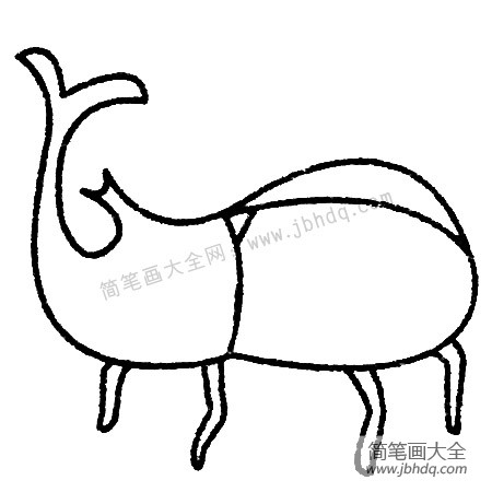 甲虫简笔画图片大全及画法步骤