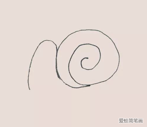 蜗牛简笔画