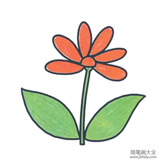 卡通花朵简笔画 花朵的简笔画