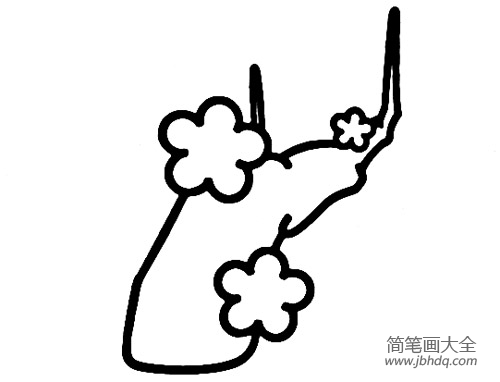 梅花简笔画画法