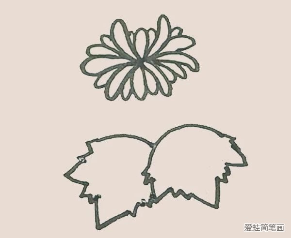 菊花简笔画