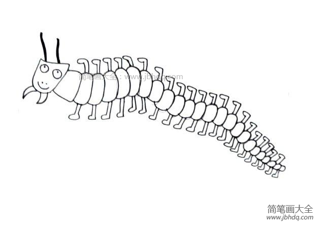 蜈蚣简笔画