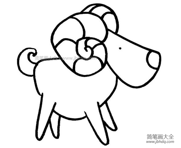 绵羊简笔画图片
