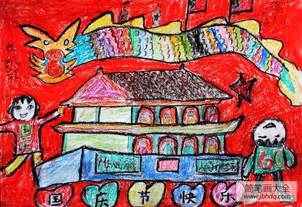 幼儿国庆节绘画作品 幼儿园国庆节手工作品