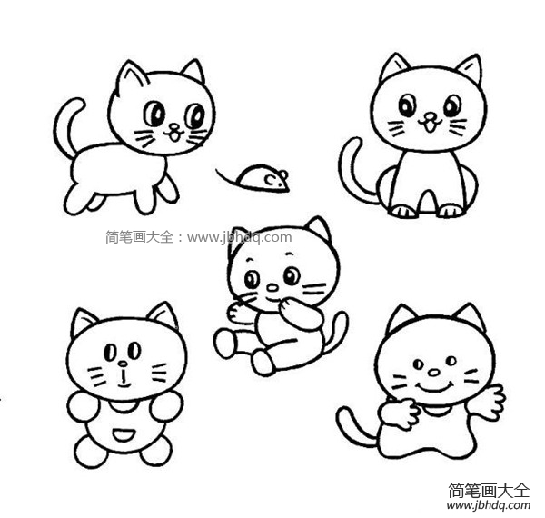 小猫简笔画图片