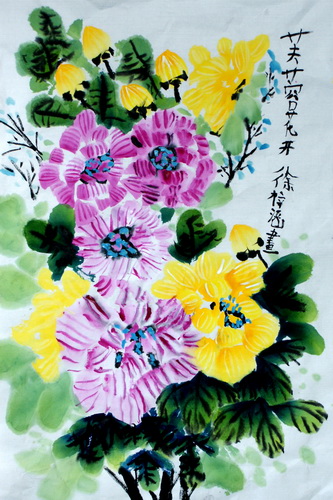 芙蓉花开