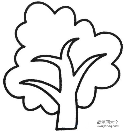 幼儿简笔画 大树简笔画