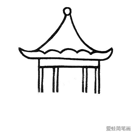 亭子简笔画