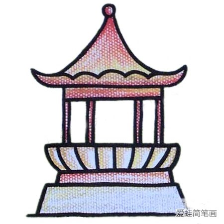 亭子简笔画