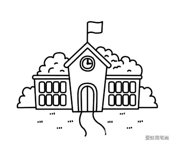 学校简笔画