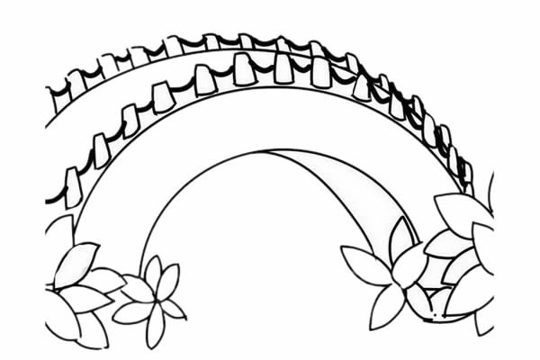 小桥简笔画简单画法步骤图