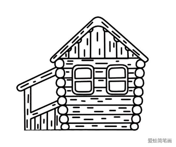 木屋子简笔画