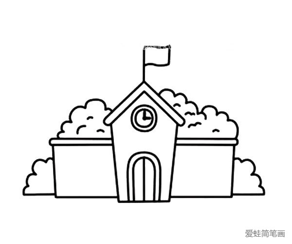 学校简笔画