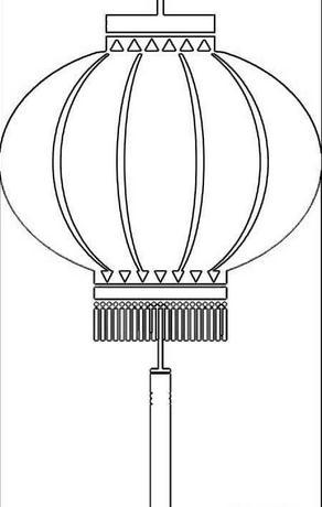 国庆节灯笼简笔画 灯笼的简笔画图片大全