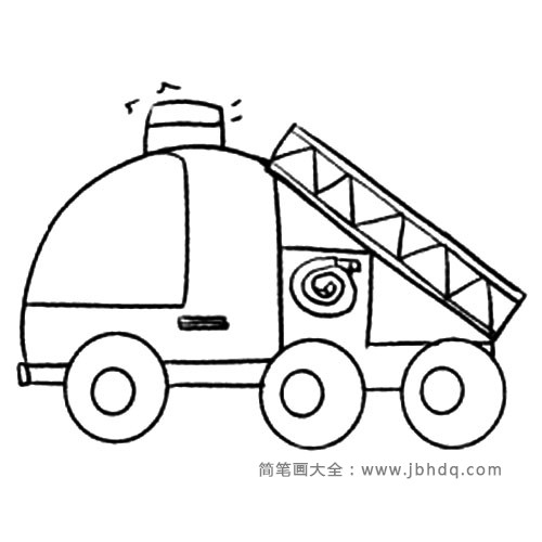 Q版交通工具 消防车