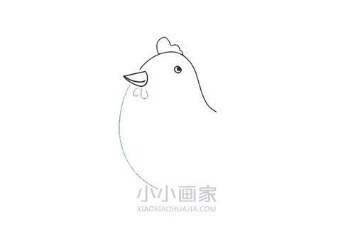 彩色胖母鸡简笔画画法图片步骤