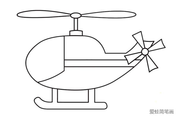 直升机简笔画