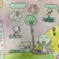 好玩的小汽车小学生暑假活动图画