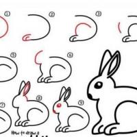 十步画兔子简笔画